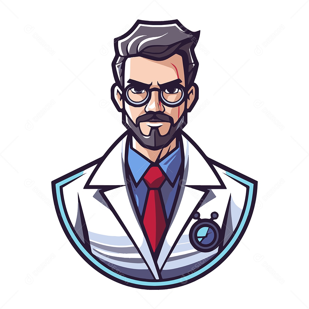 Doutor Ilustração Vetor EPS