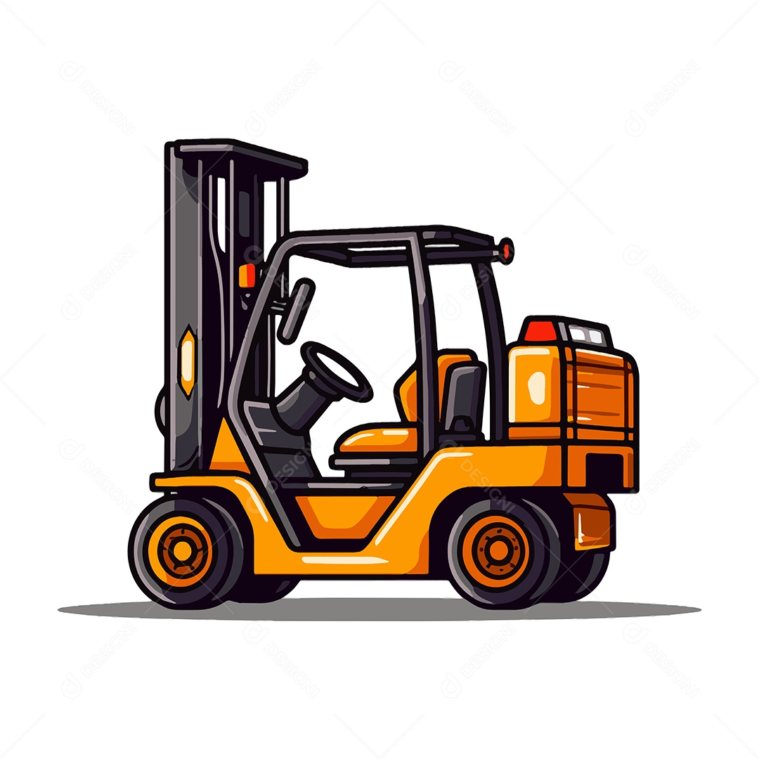 Empilhadeira Ilustração Vetor EPS