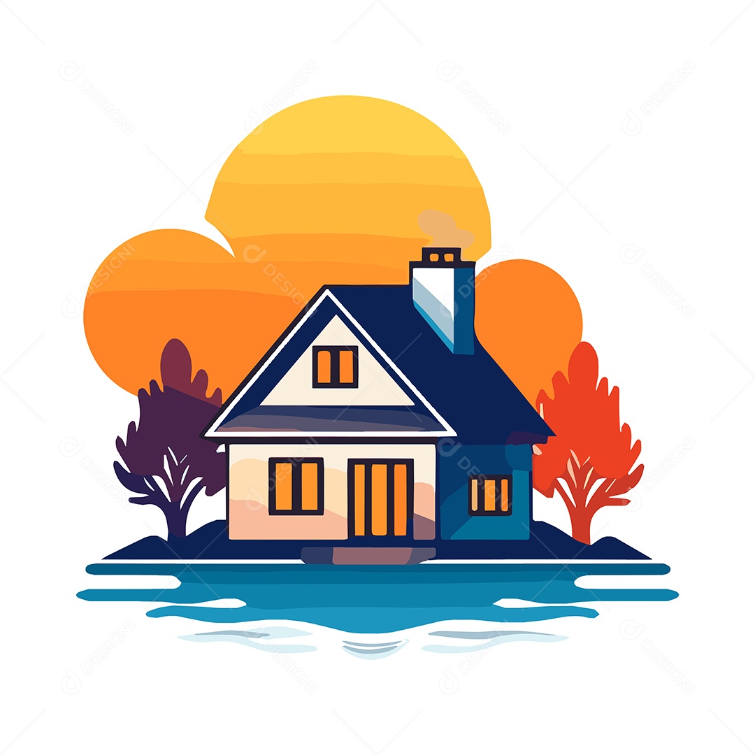 Casa Ilustração Vetor EPS