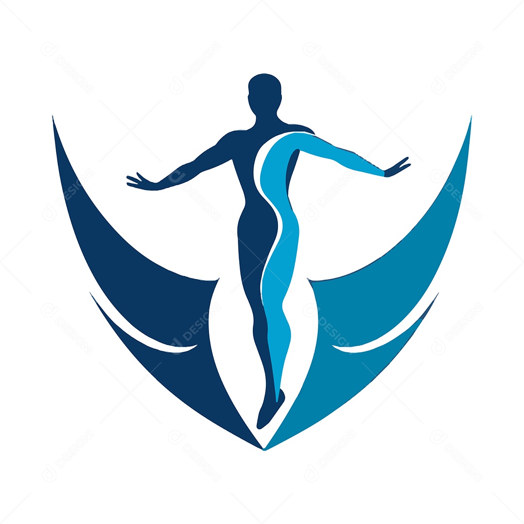 Logotipo Menicônico Ilustração Vetor EPS