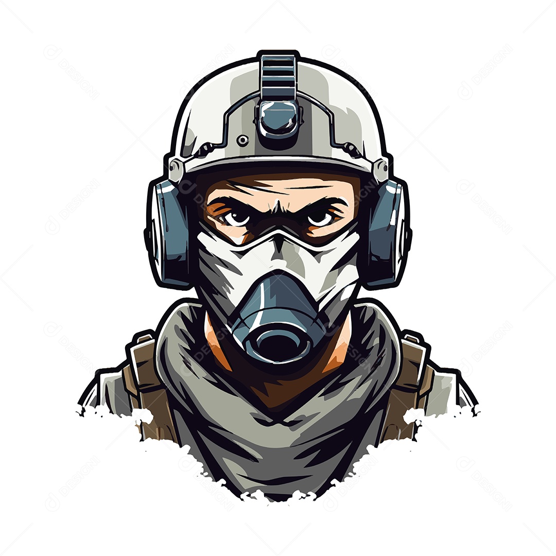 Militar Ilustração Vetor EPS