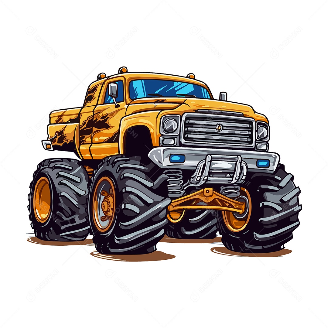 Monster Truck Ilustração Vetor EPS
