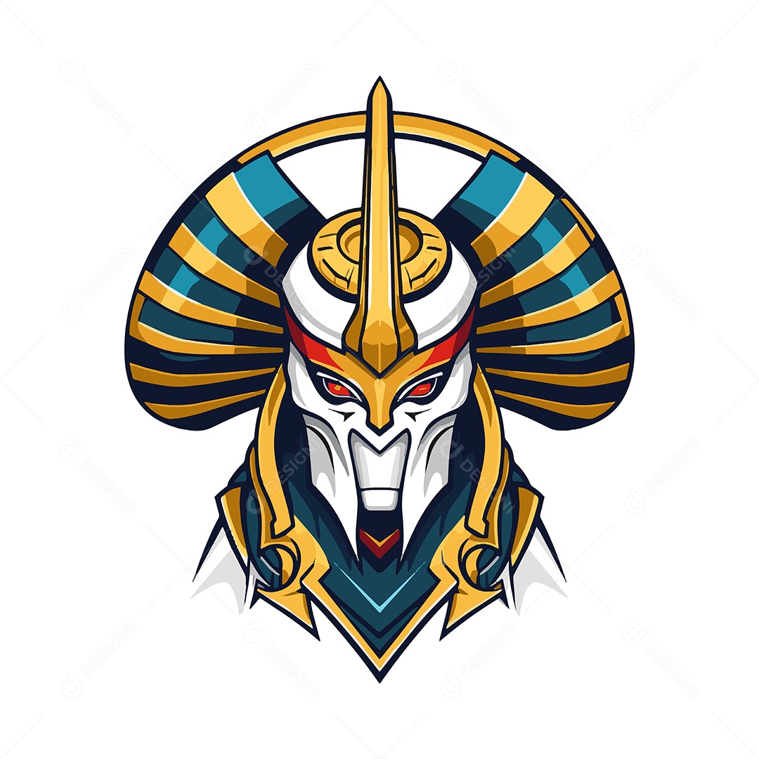 Personagem Egípcio Ilustração Vetor EPS