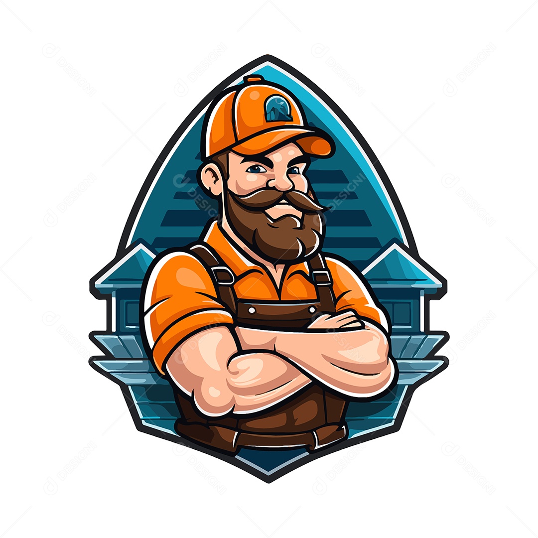 Carpinteiro Ilustração Vetor EPS