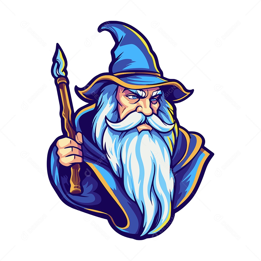 Mago Ilustração Vetor EPS