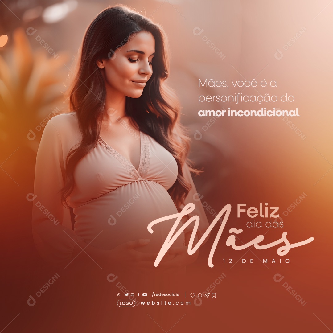 Dia das Mães 12 de Maio Social Media PSD Editável