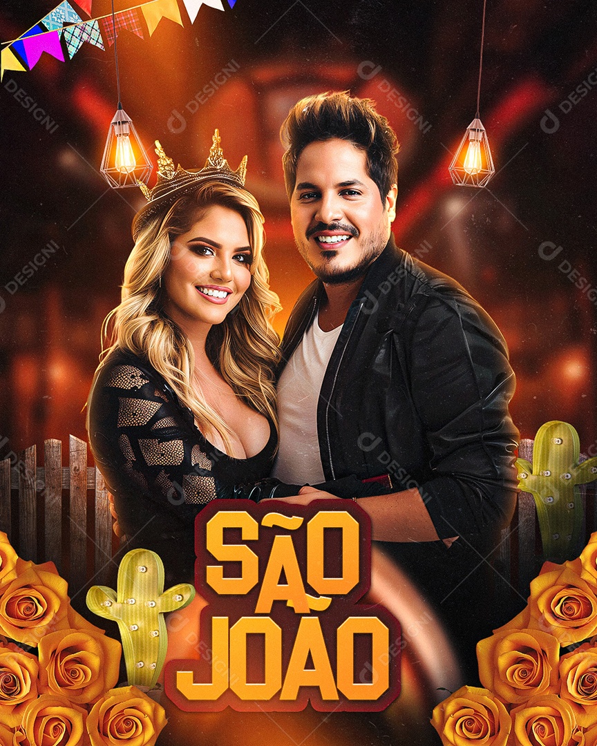 Flyer São João Social Media PSD Editável