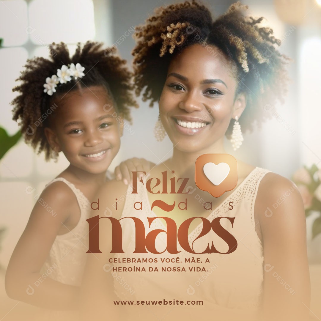 Feliz Dia das Mães 12 de Maio Social Media PSD Editável