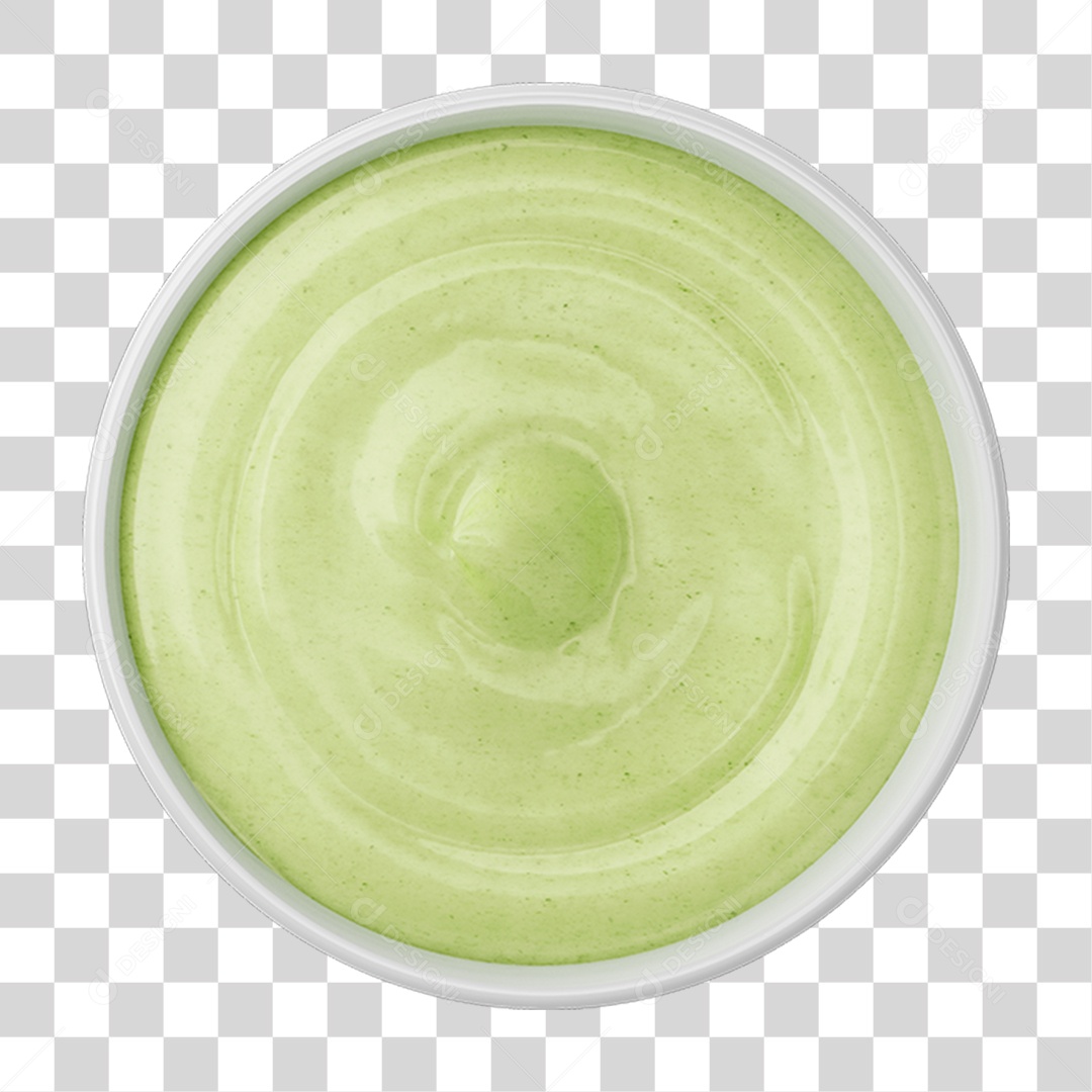 Molho de Maionese Verde PNG Transparente