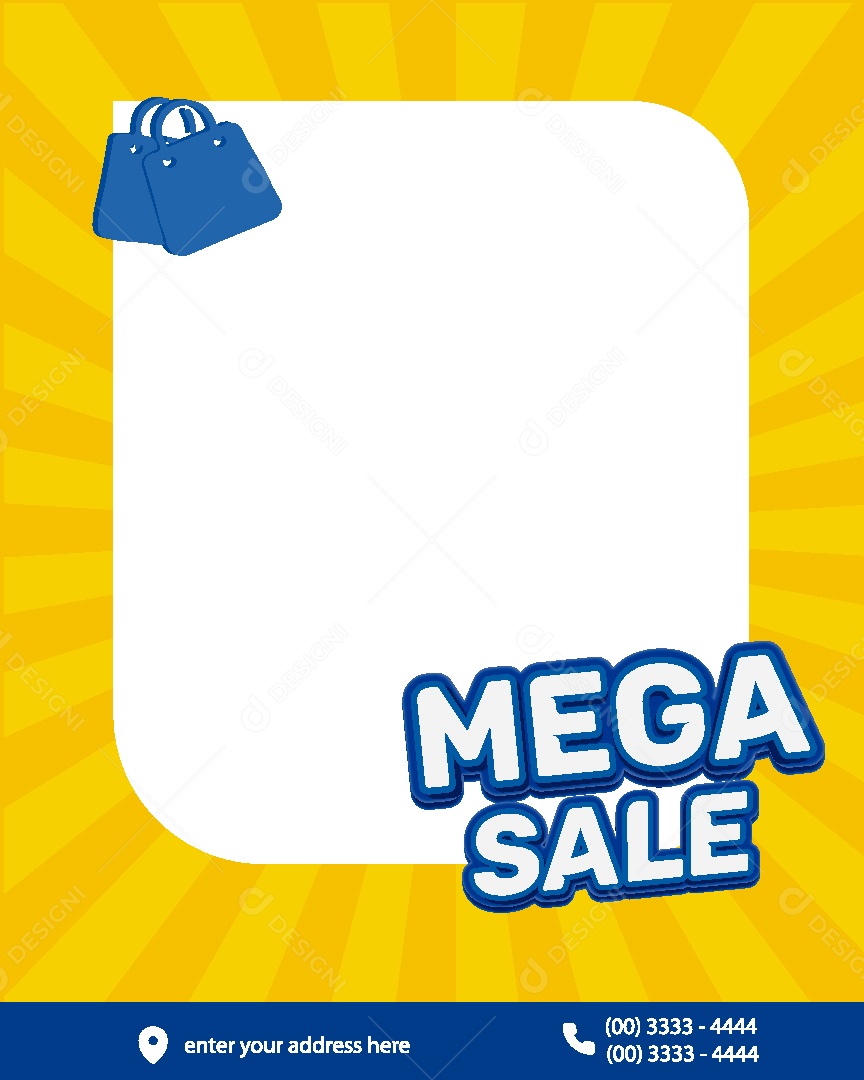 Mega Promoção Ilustração Vetor EPS