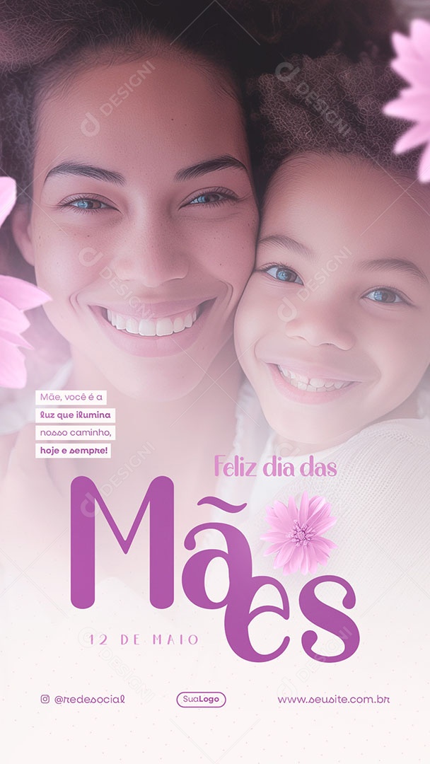 Story Dia das Mães 12 de Maio Social Media PSD Editável