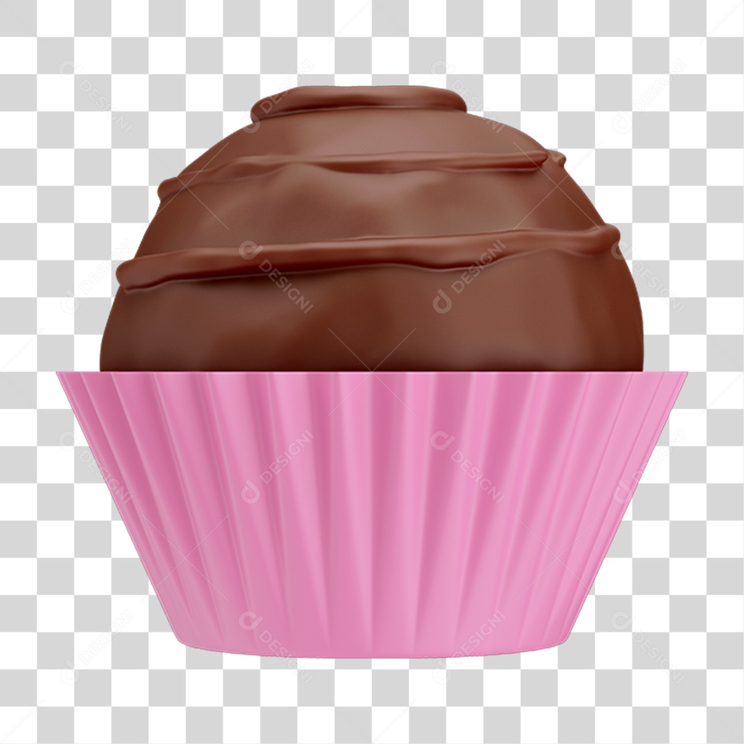 Brigadeiro de Chocolate Doces PNG Transparente