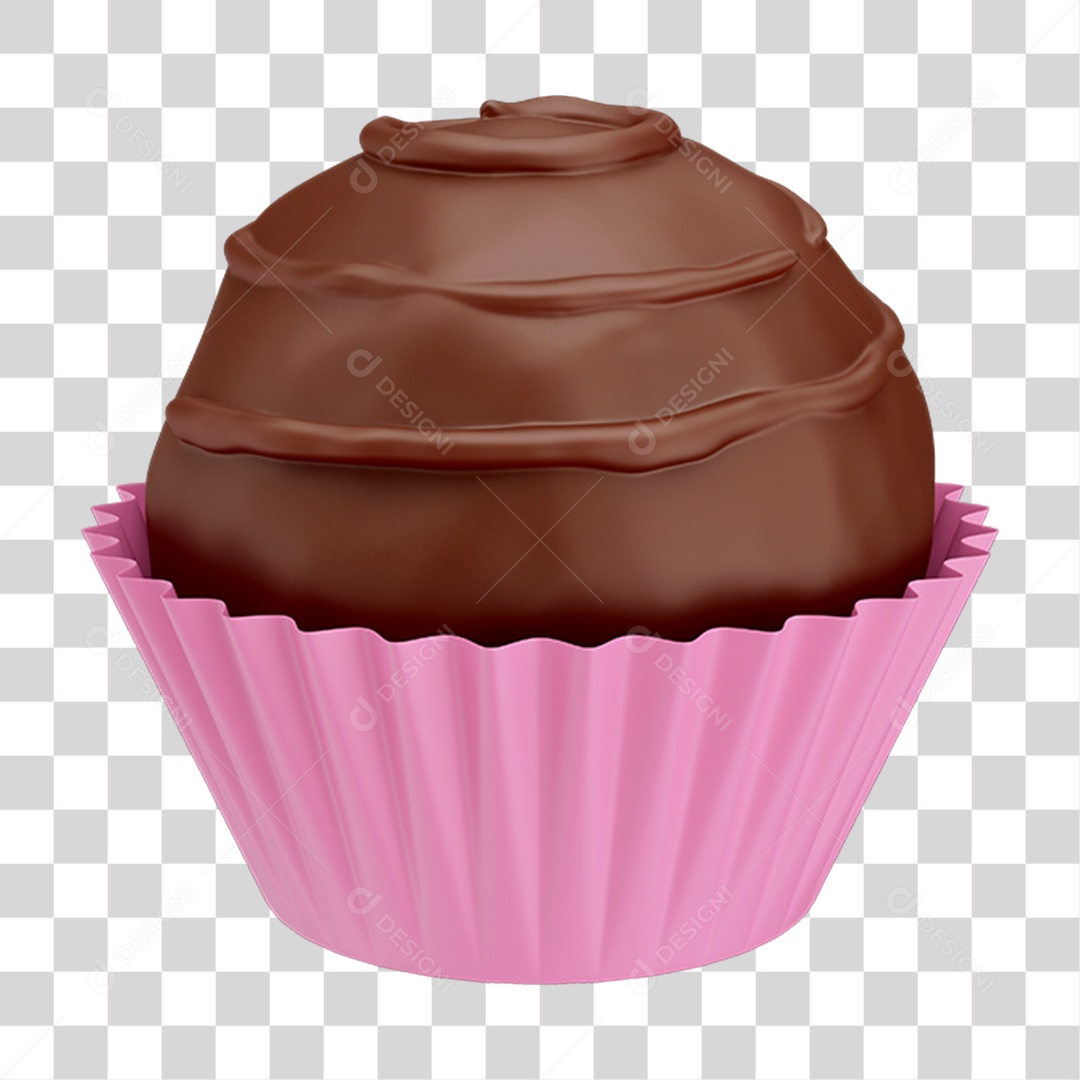 Brigadeiro de Chocolate Doces PNG Transparente