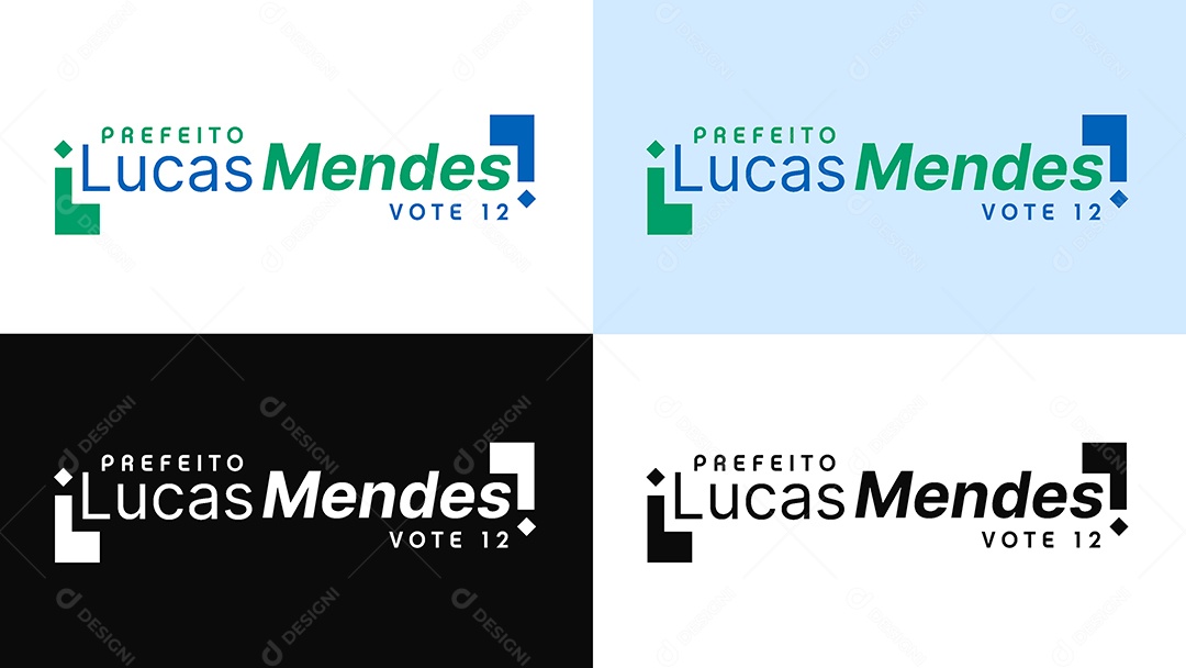 Logo Prefeito Lucas Mendes Vote 12 Vetor Ai + EPS Editável