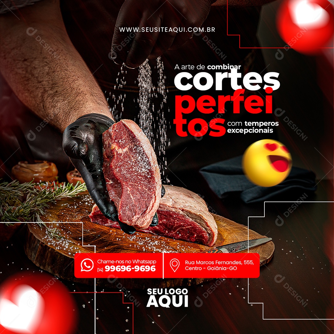 Açougue Carnes Social Media PSD Editável
