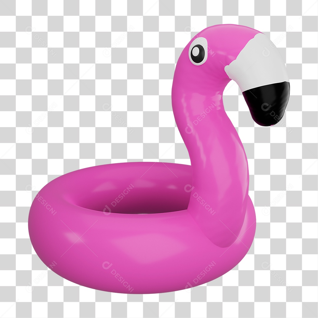 Boia Flamingo Rosa PNG Transparente