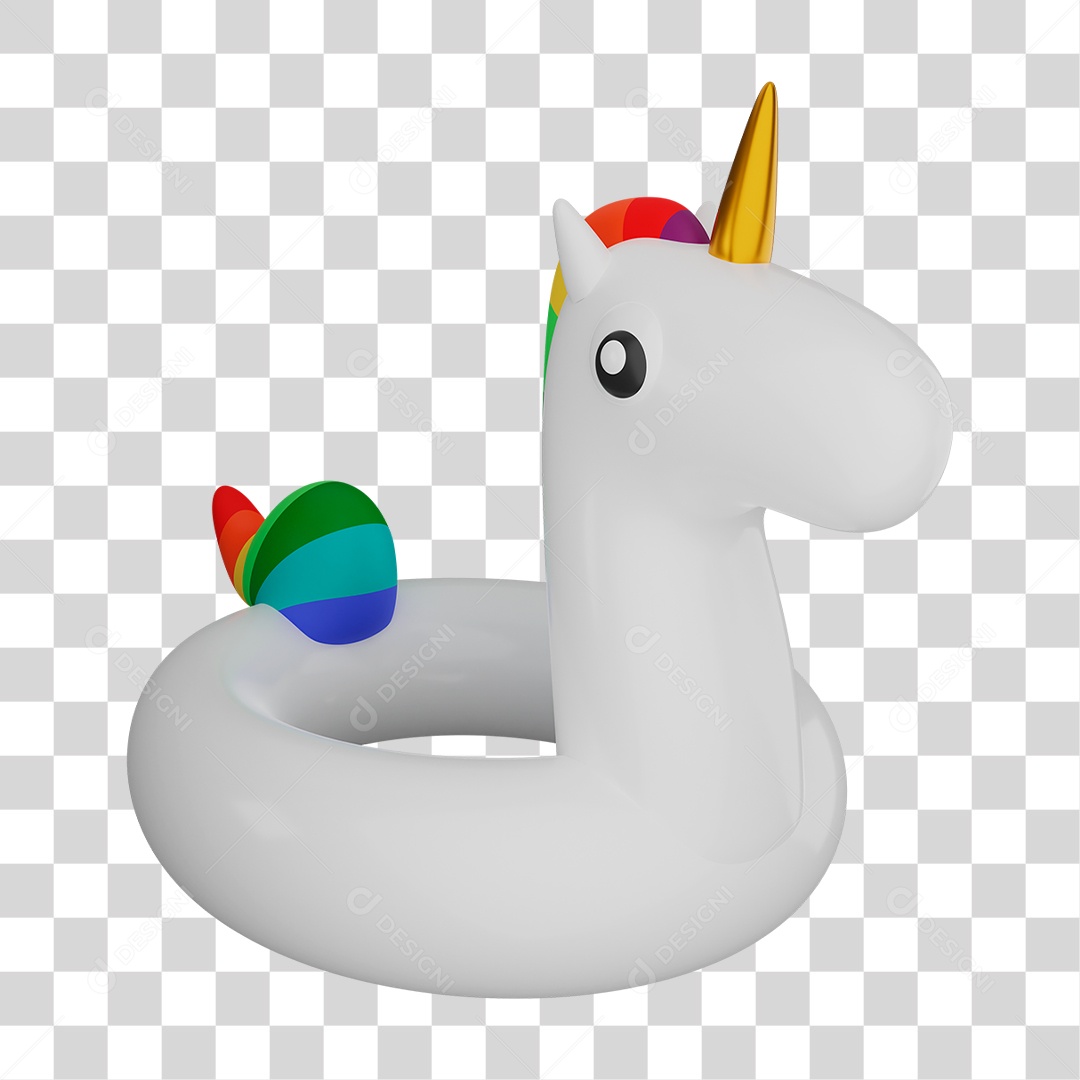 Boia de Unicórnio PNG Transparente