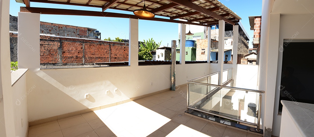 Uma area da casa vazia