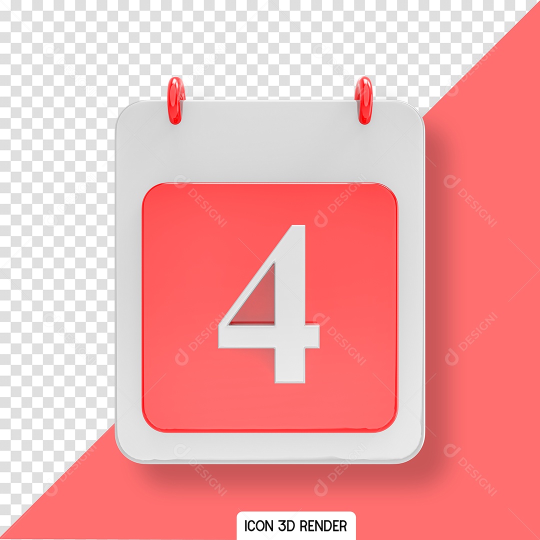 Calendário Rosa Para Composição PSD