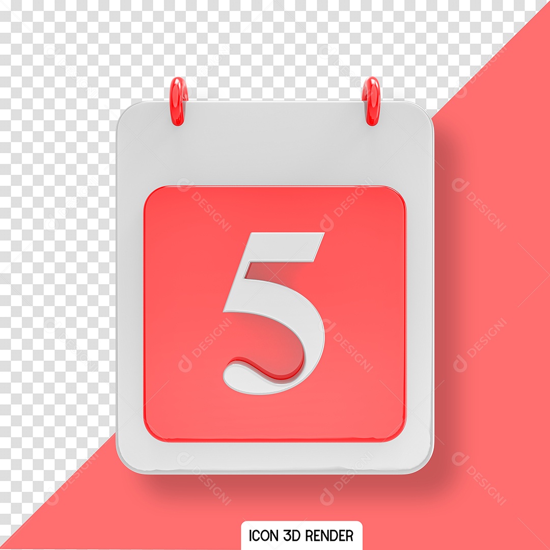 Calendário Rosa Para Composição PSD