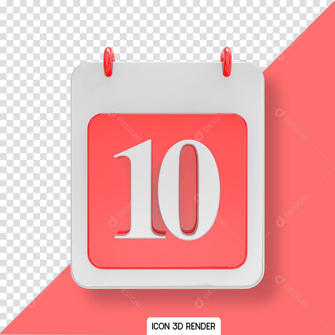 Calendário Rosa Para Composição PSD