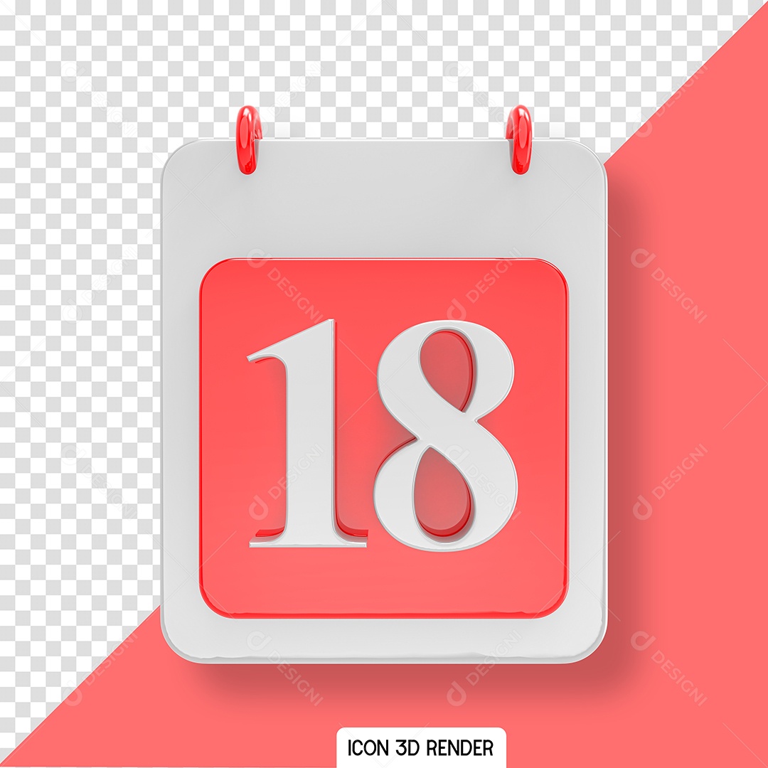 Calendário Rosa Para Composição PSD