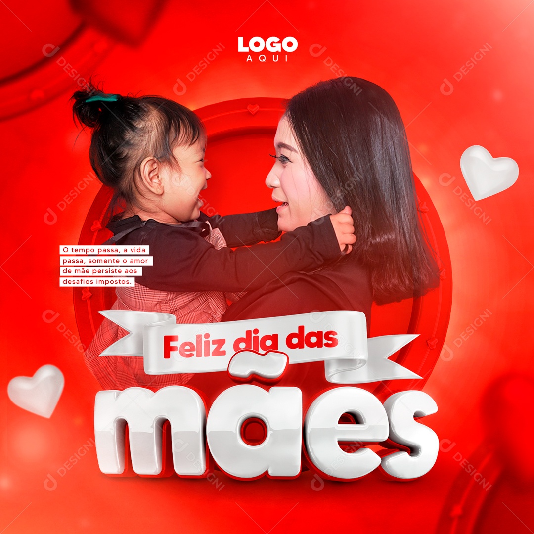 Feliz Dia das Mães 12 de Maio Social Media PSD Editável