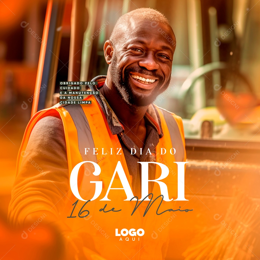 Dia do Gari 16 de Maio Social Media PSD Editável