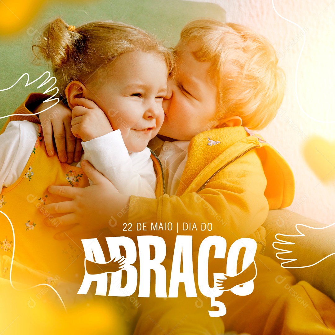Dia do Abraço 22 de Maio Social Media PSD Editável