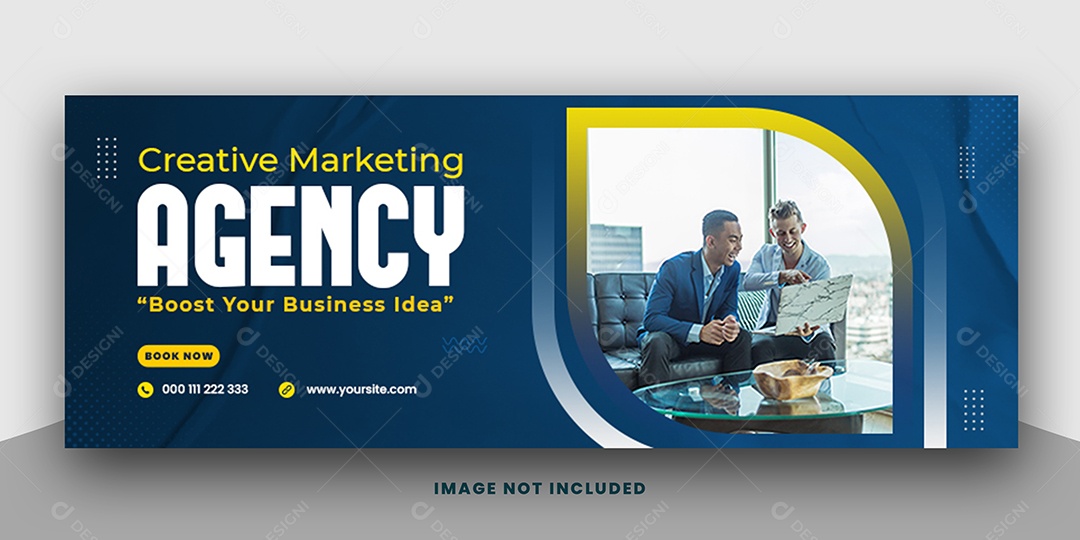 Banner Agência Marketing Social Media PSD Editável