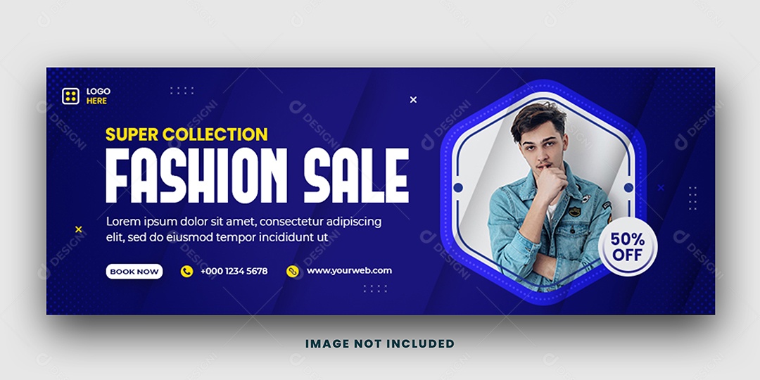 Banner Loja de Roupas Social Media PSD Editável