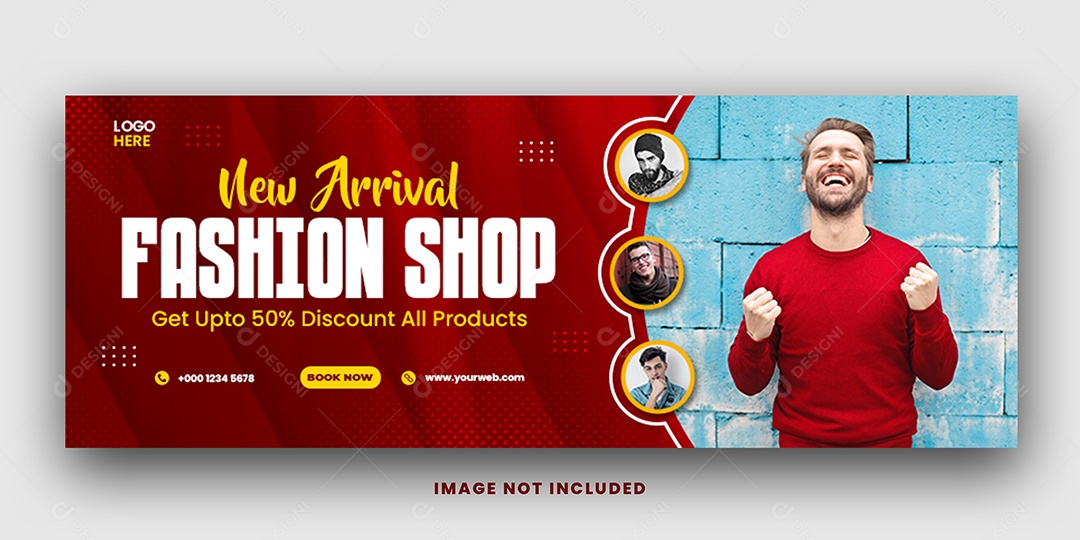 Banner Loja de Roupas Social Media PSD Editável