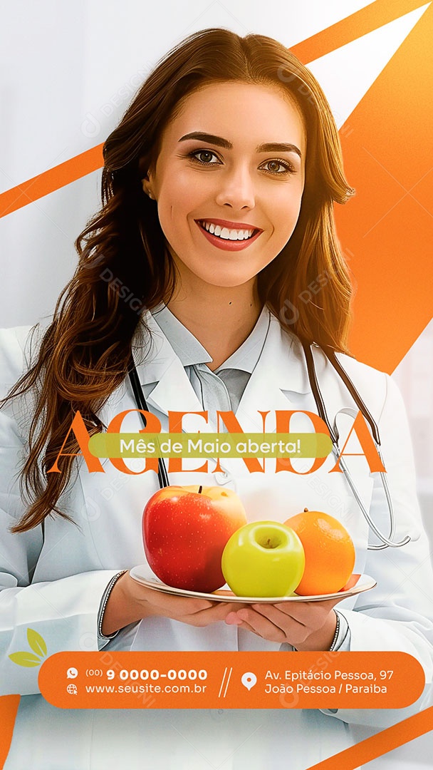 Story Agenda Mês de Maio Aberta Social Media PSD Editável