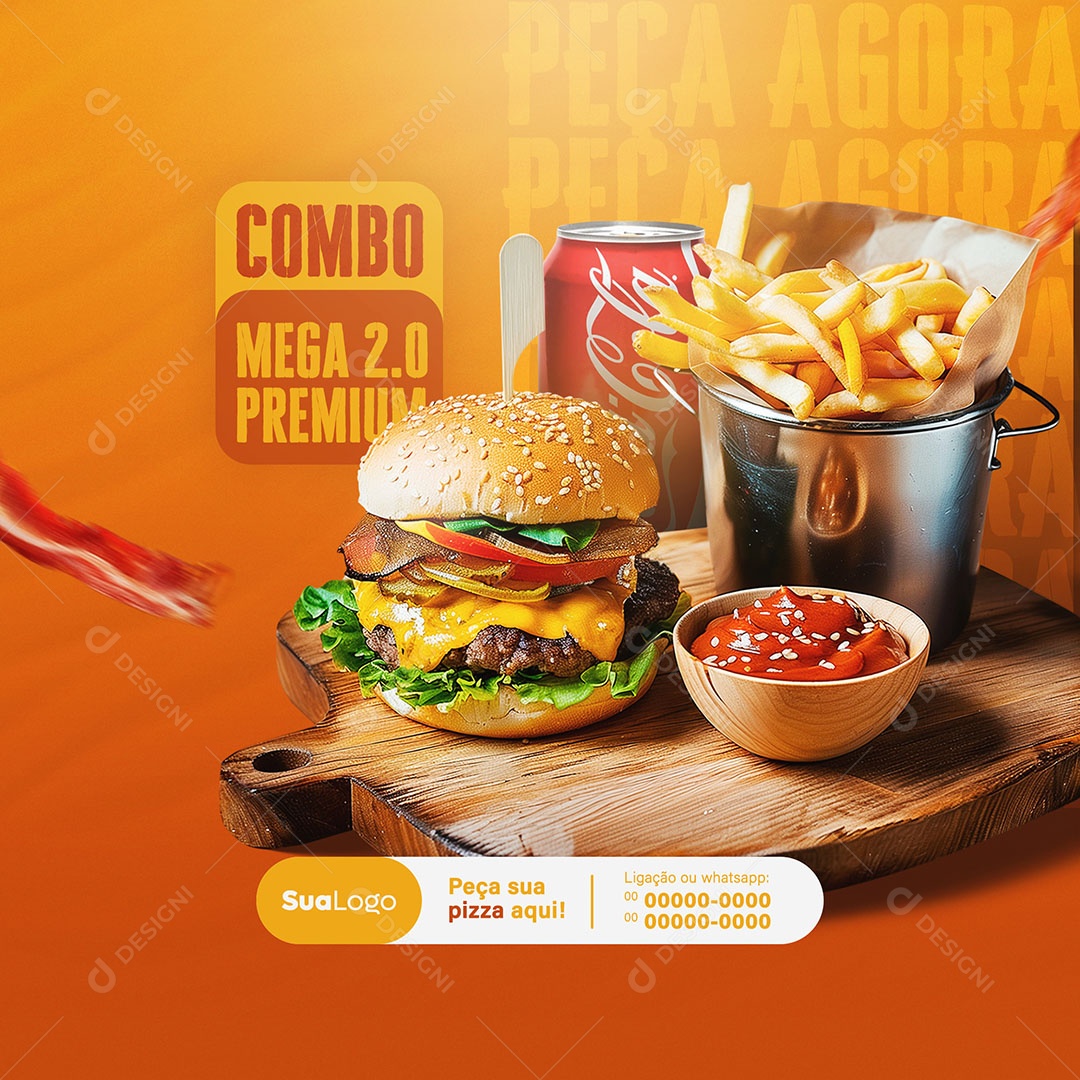 Feed Combo Mega 2.0 Premium Social Media PSD Editável