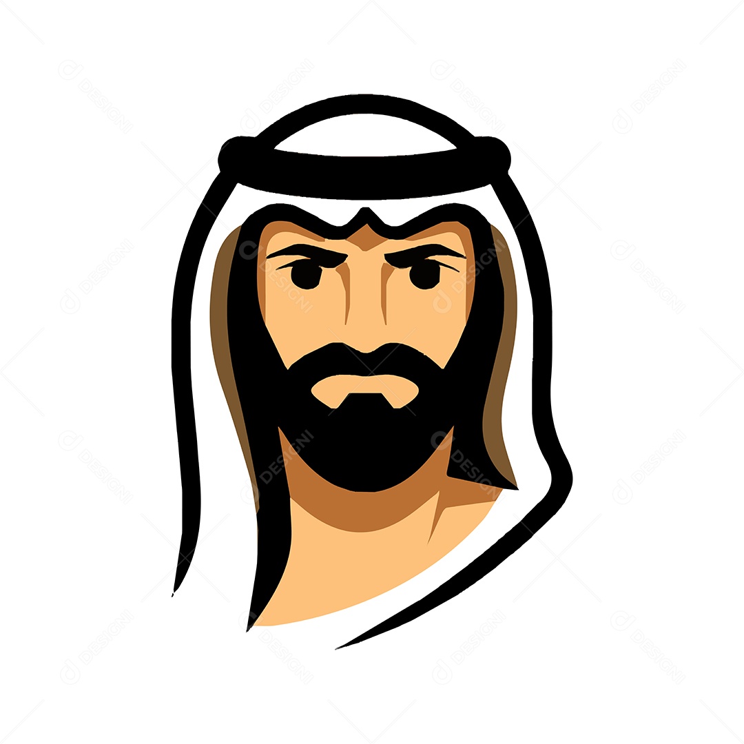 Árabe Ilustração Vetor EPS