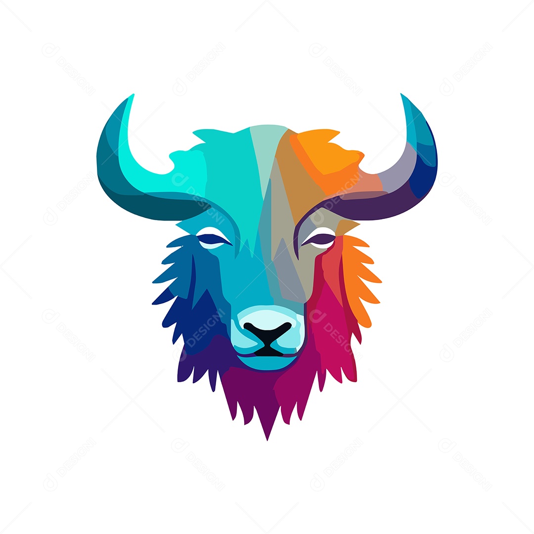 Búfalo Ilustração Vetor EPS