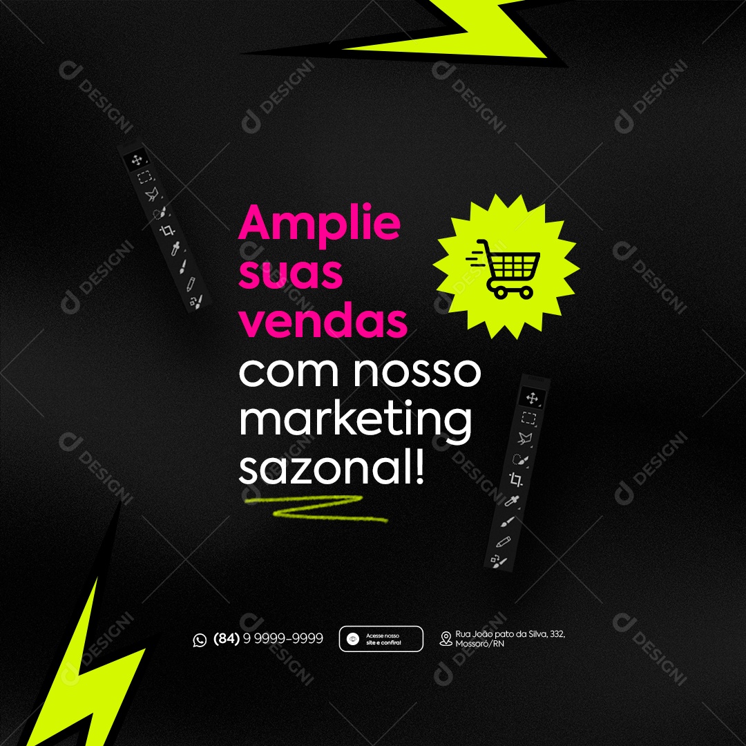 Agência Amplie suas Vendas com Nosso Marketing Sazonal Social Media PSD Editável