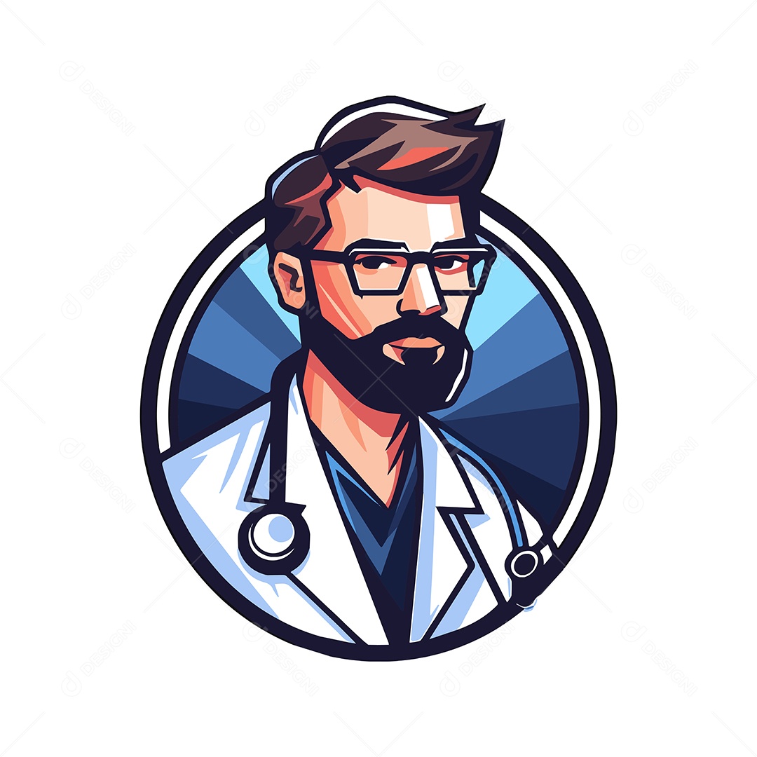 Doutor Ilustração Vetor EPS