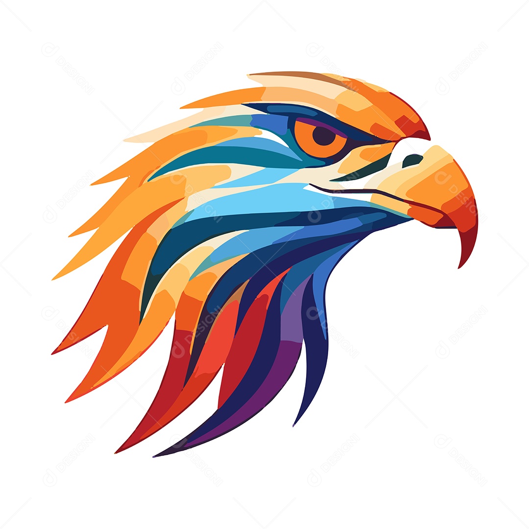 Águia Mascote Ilustração Vetor EPS