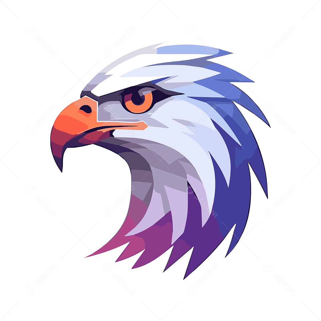 Águia Mascote Ilustração Vetor EPS