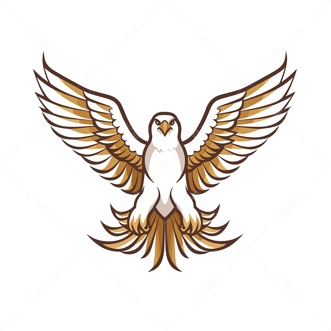 Águia Mascote Ilustração Vetor EPS