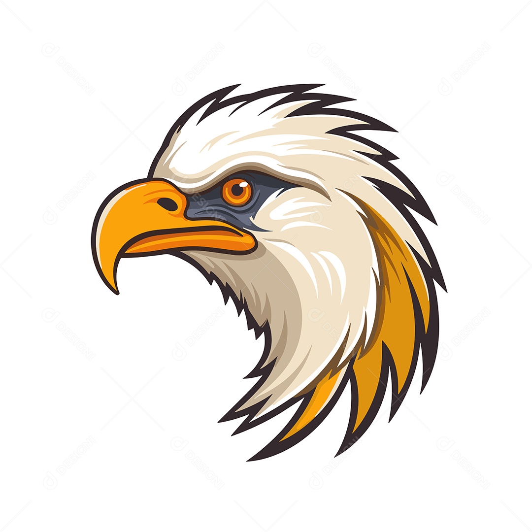 Águia Mascote Ilustração Vetor EPS