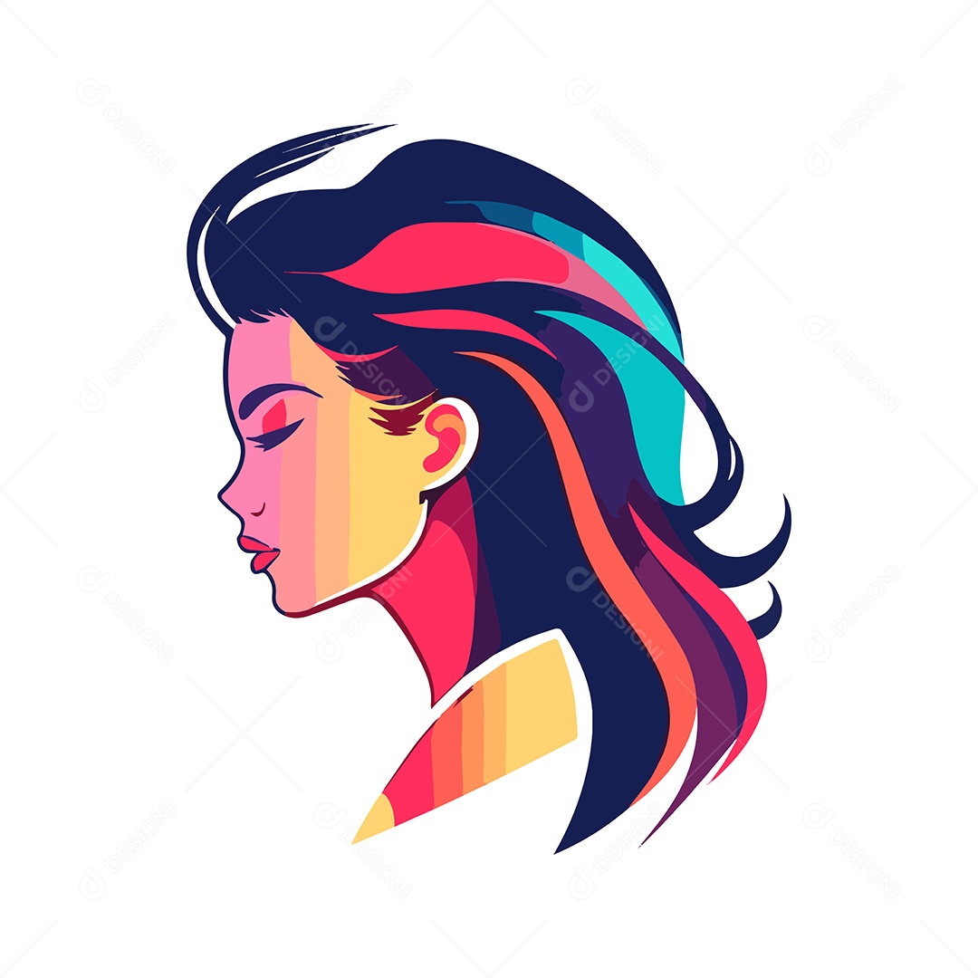 Garota Ilustração Vetor EPS