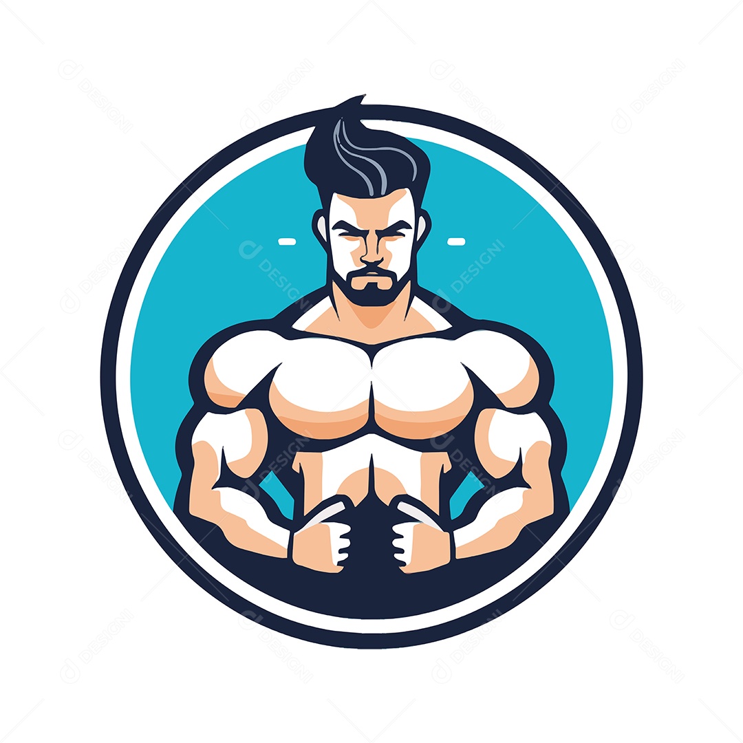 Ginasta Mascote Ilustração Vetor EPS