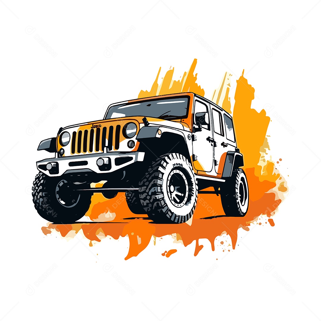 Jeep Ilustração Vetor EPS