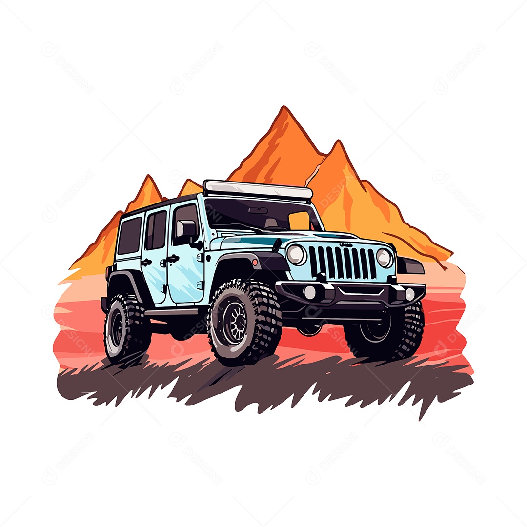 Jeep Ilustração Vetor EPS