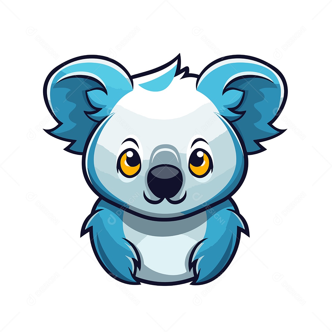 Coala Mascote Ilustração Vetor EPS