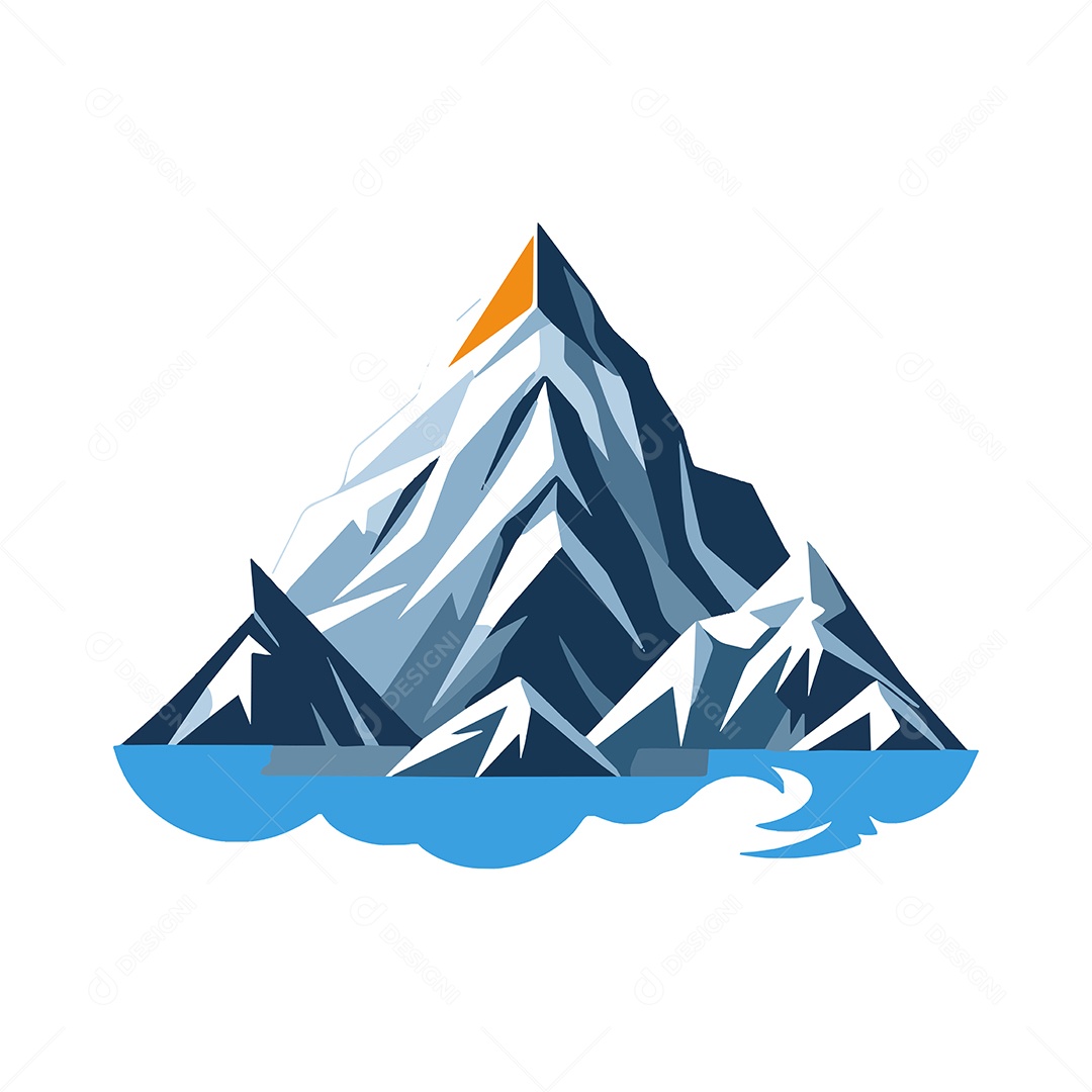 Ícone de Montanha Ilustração Vetor EPS