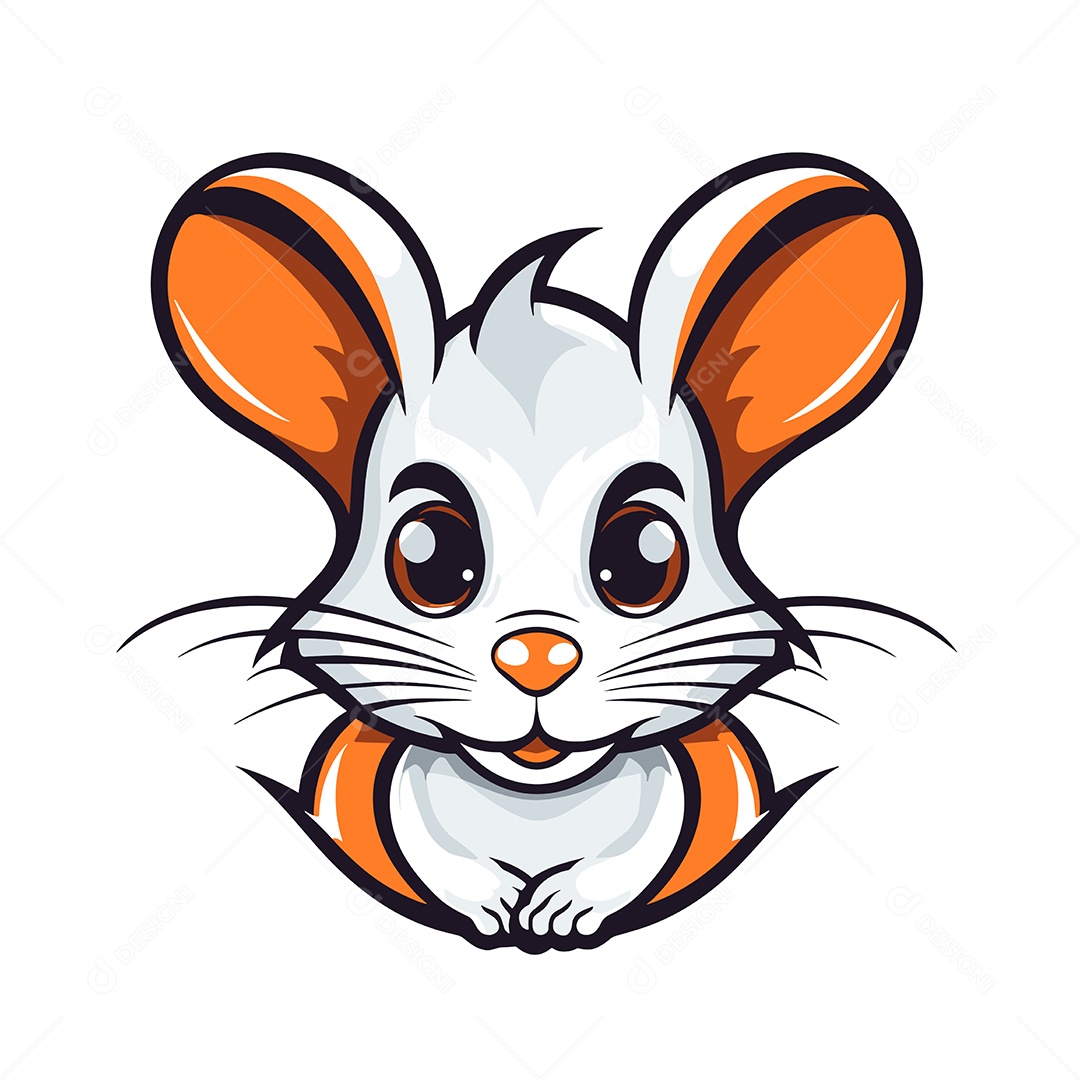 Rato Mascote Ilustração Vetor EPS