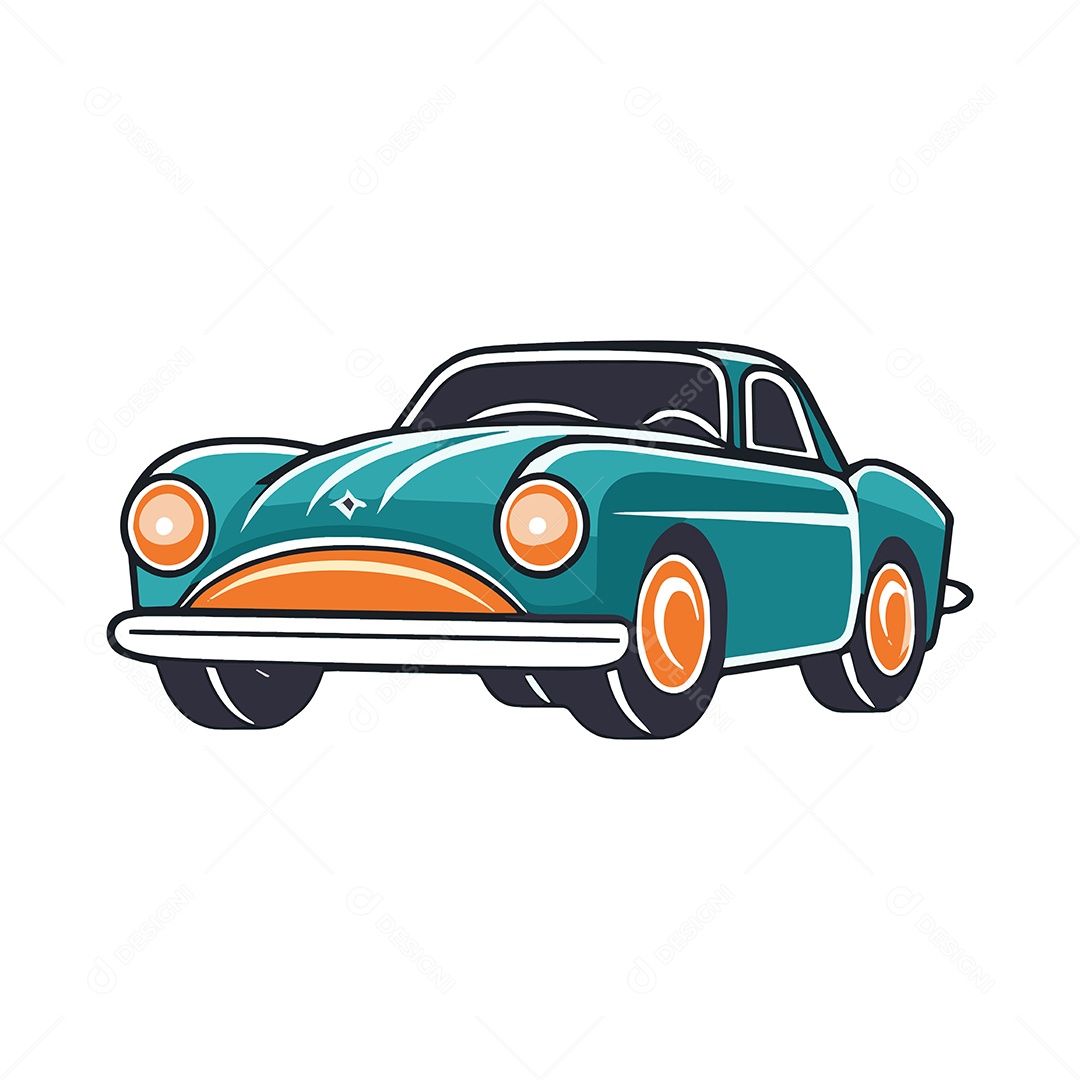 Carro Velho Ilustração Vetor EPS